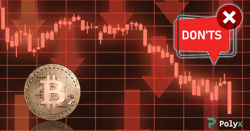 What not to do when bitcoin falls